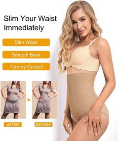 img 3 attached to Gotoly Women's Control Seamless Hi Waist Shapewear Clothing