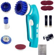 🧽 cordless electric power spin scrubber with 4 brushes, lightweight and heavy-duty handheld scrubber for tiles, showers, bathroom, windows, and kitchen logo