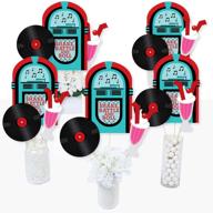 50s sock hop centerpiece toppers logo