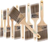 🖌️ professional grade - set of 10 angle paint brushes - assorted variety pack логотип