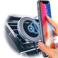 🔌 wireless car charger - magnet king, lightning fast charging, qi compatible with iphone x/xs/xr/8/8 plus, galaxy s10/s9/s9+/s8/s8+ and more - for car & home use logo