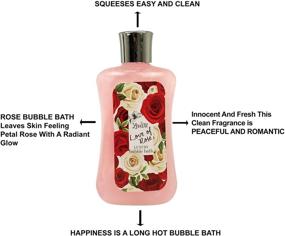 img 2 attached to 🛀 Spa Gift Baskets for Women & Girls - Bath and Body Spa Kit Birthday Gift, featuring Love of Rose Scent Shower Gel, Bubble Bath, Body Lotion, Bath Salt, Red Bath Puff, and Heart Bath Bomb