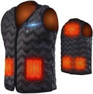 stay warm and cozy: adjustable size electric heated vest with usb charging - ultimate body warmer jacket logo