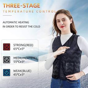 img 1 attached to Stay Warm and Cozy: Adjustable Size Electric Heated Vest with USB Charging - Ultimate Body Warmer Jacket