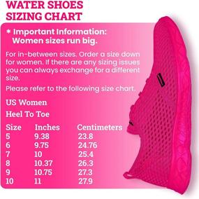 img 3 attached to Wave Runner Womens Water Numeric_9 Women's Shoes for Athletic