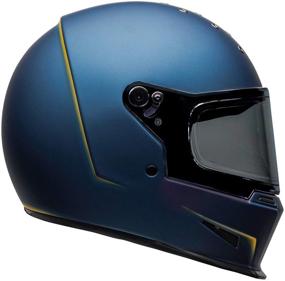 img 4 attached to 🔵 Bell Eliminator Helmet: Sleek Vanish Matte Blue/Yellow for an Ultimate Street Motorcycle Experience - Medium/Large Size