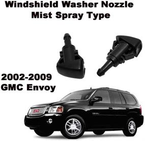 img 3 attached to Насадка форсунки стеклоочистителя лобового стекла для GMC Envoy 2002-2009, Chevrolet Trailblazer, Oldsmobile Bravada 02-04, Buick Rainier 04-07 - комплект из 2 штук, заменяет OEM номер 15878745 от ZHParty