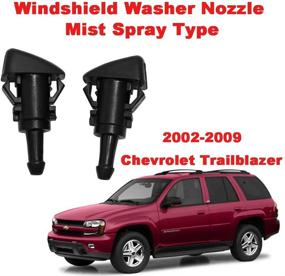 img 2 attached to Насадка форсунки стеклоочистителя лобового стекла для GMC Envoy 2002-2009, Chevrolet Trailblazer, Oldsmobile Bravada 02-04, Buick Rainier 04-07 - комплект из 2 штук, заменяет OEM номер 15878745 от ZHParty