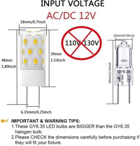 img 3 attached to 🔆 Daylight Halogen Bi Pin Equivalent to GY6 35