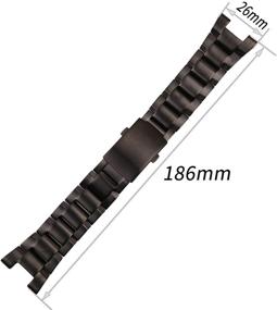 img 3 attached to KHZBS Stainless Steel Replacement Men's Watches for GST B100 and GST S300