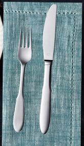 img 2 attached to 🍽️ Cotton Clinic Dinner Napkins in Chambray