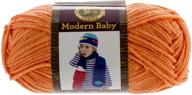 🦁 lion brand yarn 924-133: vibrant orange modern baby yarn for creative projects logo