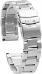 img 4 attached to 💪 Upgrade Your Look with the Kai Tian Stainless Replacement Wristband!