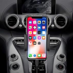 img 1 attached to 📱 Cellet CD Slot Mount Car Smartphone Holder Cell Phone Cradle - Compatible/Replacement for iPhone 12 Pro Max, 12 Pro, 12 Mini, 12, 11 Pro Max, 11 Pro, 11, XR, XS, X, 8 Plus, 8, 7 Plus, SE