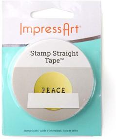 img 4 attached to 🔒 ImpressArt Straight Tape for Perfect Stamping
