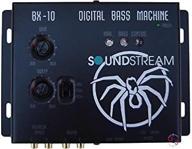 🎵 soundstream bx-10 цифровой усилитель низких частот с пультом дистанционного управления, черный. логотип