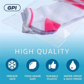 img 1 attached to GPI Resealable Suffocation Packaging Clothing: 👕 The Ideal Solution for Safe and Convenient Storage