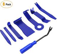 gooacc 8pcs automotive trim removal tool kit, non-scratch pry tools for car audio, dash, door, window, and molding fastener removal - blue logo