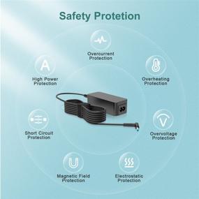 img 2 attached to 🔌 45W AC Charger Compatible with HP Elitebook 840 850 G5 G6 G7 830 835 845 855, Probook 450 440 650 430 445 455 455R G5 G6 G7, Probook x360 11 G4 G5 G6 EE Laptop Power Cord Supply Adapter