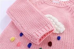 img 1 attached to 👧 LittleSpring Girls Turtleneck Sweater Pullover: Perfect for Boys' Clothing Needs