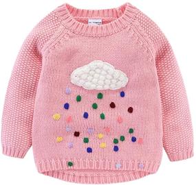 img 4 attached to 👧 LittleSpring Girls Turtleneck Sweater Pullover: Perfect for Boys' Clothing Needs