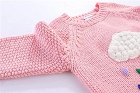 img 2 attached to 👧 LittleSpring Girls Turtleneck Sweater Pullover: Perfect for Boys' Clothing Needs