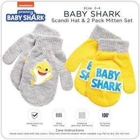img 2 attached to 🧤 Bundle up with Nickelodeon Shark Winter Mitten - Perfect Toddler Boys' Accessory!