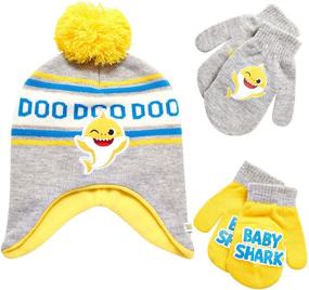 img 4 attached to 🧤 Bundle up with Nickelodeon Shark Winter Mitten - Perfect Toddler Boys' Accessory!