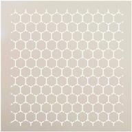 🎨 studior12 reverse honeycomb stencil: country repeating pattern art for crafting and diy home decor - reusable mylar template - painting, chalk, mixed media - stcl1027 (12" x 12") logo