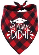 buffalo plaid graduation bandana medium logo