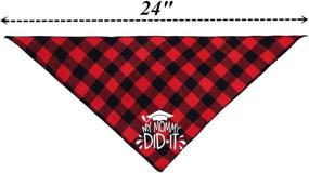 img 2 attached to Buffalo Plaid Graduation Bandana Medium