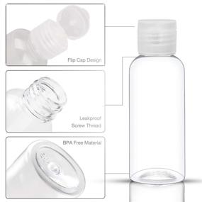 img 2 attached to 🧴 Refillable Travel Shampoo Bottles - Plastic