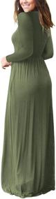 img 1 attached to 👗 DEARCASE Women's Long Sleeve Loose Plain Maxi Dresses with Pockets - Casual and Elegant Long Dresses