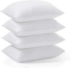 img 4 attached to 🛏️ Acanva Soft Rest Cushion Stuffer for Sleeping - King Size Bed Pillow, 20"x36", White (4 Pack)