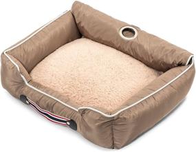 img 2 attached to Tan Car Pet Bed and Seat Cover: Seat Armour PET2GO101T, 26x20x6, 3.5 lbs