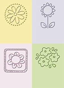 img 1 attached to 🌼 Flowers Embossing Folder Set - Cuttlebug, 2" x 2.75", 4 Folders