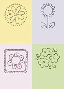 img 2 attached to 🌼 Flowers Embossing Folder Set - Cuttlebug, 2" x 2.75", 4 Folders