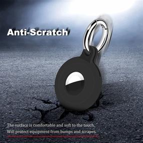 img 1 attached to Keychain Airtags Accessories Silicone Backpacks