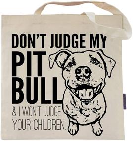 img 4 attached to Don't Judge My Dog Tote Bag: The Perfect Accessory from Pet Studio Art