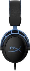 img 1 attached to Обновленная гарнитура HyperX Cloud Alpha S Blue: игровая гарнитура для ПК с 7.1 объемным звуком, регулируемым басом, двухкамерными драйверами и шумоподавляющим микрофоном.