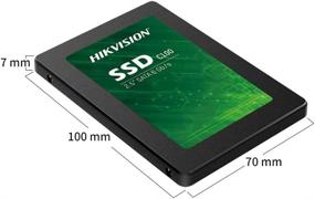 img 3 attached to Hikvision C100 2,5'' SSD 120 Гб: Высокоскоростное внутреннее твердотельное накопление для ноутбука/настольного компьютера – скорость чтения/записи 550 МБ/с, SATA III 2,5 дюйма, технология 3D NAND.