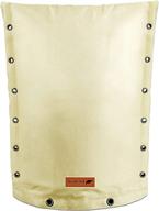 🧣 redford supply customizable backflow preventer insulation outdoor pipe cover: protect from winter freeze, waterproof pouch & well cover - 18"w x 34"h, beige logo