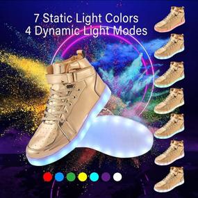 img 3 attached to 👟 YIQIZQ Sneakers: Stylish Halloween Christmas Charging Men's Shoes and Fashionable Sneakers