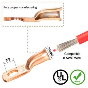 img 3 attached to Maxdot Terminals Copper Welding Eyelet