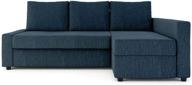 premium navy blue snug fit friheten slipcover by masters of covers: 🔵 ideal replacement for ikea's friheten with chaise corner – sofa bed and sectional slipcover logo