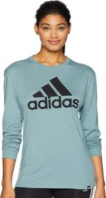 img 3 attached to 👕 Stylish and Comfortable: adidas Women's Basic Badge of Sport Long Sleeve Tee