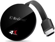 📺 tv 4k miracast dongle - mirascreen g7 plus 2.4g wireless wifi display adapter - compatible with iphone, ipad, android - connect to tv, projector, car screen logo