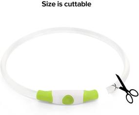 img 1 attached to BSEEN LED Dog Collar - Waterproof Light Up Collar for Dogs, USB Rechargeable Pet Necklace Loop, Ideal for Small, Medium, Large Dogs (Neon Green)