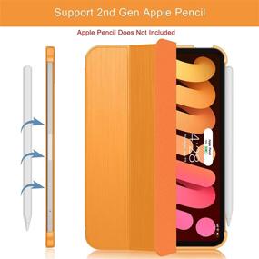 img 1 attached to Soke New IPad Mini 6 Case 2021 - [Slim Trifold Stand + 2Nd Gen Apple Pencil Charging + Smart Auto Wake/Sleep]