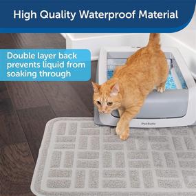 img 2 attached to 🐾 PetSafe Anti-Tracking Litter Mat - Gray Mesh, Easy to Clean, Non-Slip Material - Compatible with All Cat Litter Boxes - Available in Small, Medium, and Large Sizes